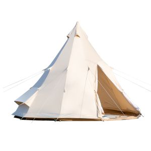 BSWOLF | Outdoor Camping Teepee Tent Cotton 10 Person