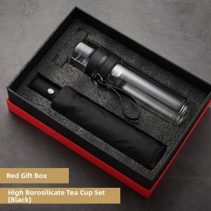 FENGHONGTAO | Business Gift Set With Glass And Umbrella Custom Printing