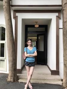 Stylish Unique V-Neck Short Sleeve T-Shirt Women