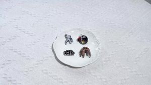 Bandai | 4pc Sci-Fi Enamel Pin Set Project Hail Mary Inspired Collectible Brooch Badges for Backpack Accessories Gifts
