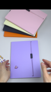 Long Clipboard Foldable Writing Pad Fit A5/A4 Yellow Pad Purple Clip Board Folding Board File Folder Organizer