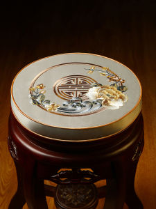 New Chinese Style Round Seat Cushions: Non-Slip Rattan Chair & Guzheng Cushions