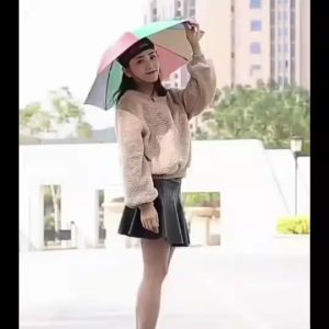 หมวกร่มกันแดดกันฝน หมวกร่มพกพา หมวกร่มสวยงาม