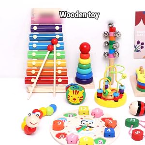 Wooden Toys Shape Puzzle Color Geometric Board Jigsaw Blocks Educational Toys for Kid Montessori Toy
