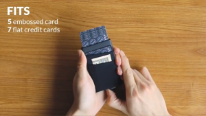 Slim Aluminum Wallet With Elasticity Back Pouch ID Credit Card Holder Mini RFID Wallet Automatic Pop