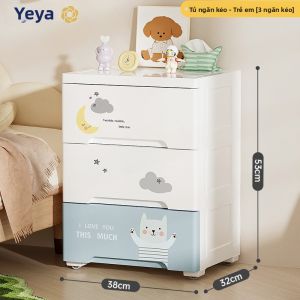 YEYA | Tủ Đựng Gần Giường Trẻ Em