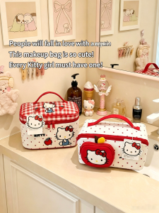 Sanrio | Hello Kitty Cosmetic Bag Large Capacity Travel Makeup Organizer with Handle