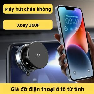 360 °   Giá Đỡ Điện Thoại Từ Tính Xoay Đa Hướng Hút Chân Không Dùng Được Cho Gương Chiếu Hậu Tesla Tương Thích Với iPhone 12-16 Series & Tất Cả Các Điện Thoại Thông Minh