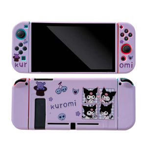 เคสกระจายสำหรับ Nintendo Switch/switch OLED Soft TPU กระจาย Split Protective Case Cover Cartoon Kuromi จำนวน 1 ราคาที่สม่ำเสมอ สำหรับการเก็บเครื่องมือ Nintendo Switch/switch OLED