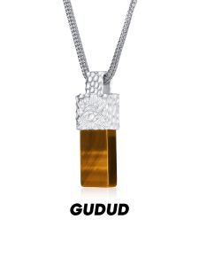GUDUD | Design Trendy Mens Necklace Tiger Eye Stone