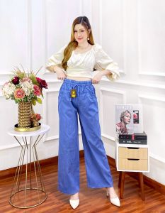 Kulot wanita Snow Black Celana wanita highwaist celana wanita kekinian