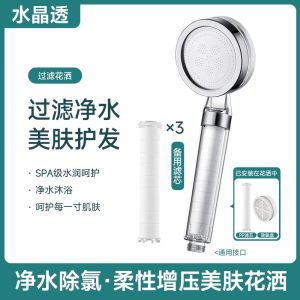 Shower Head Filter Core Pre-Installation Bathing Showerhead Replacement Core Bali Purification Splash Proof Chlorine Removal