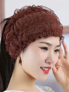 ทันสมัย Wide ลูกไม้ ที่คาดผม ผู้หญิง ที่คาดผมป้องกันสีขาว เครื่องประดับผมยืดหยุ่นสูง สไตล์เกาหลี ที่คาดผมอบสด