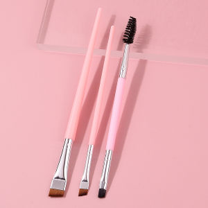 3pcs eye detail brush combination angle eyebrow brush eyeliner eyelash brush comb double-head eyelash curl brush