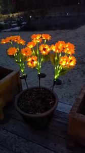 Solar Lights Outdoor Garden Decor Solar Flowers Lights WaterproofBirthday Gifts for Mom Women GrandmaOutside Decorative Stakes