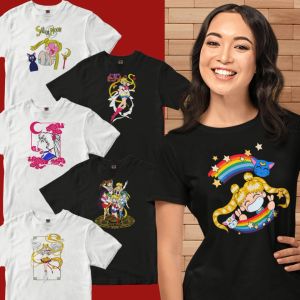 Sailor Moon Anime Manga Usagi Adorable Aesthetic Designs T-shirt Millennial Girls Teens