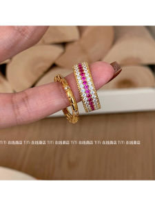 Fashionable Vintage Style Snake Motif Ring Elegantly Simple Band Womens Jewelry Full of Stars Minimalist Ring Finger Accessory