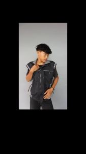 Rompi Motor Schotlight Pw-01 - Hitam & Abu-abu