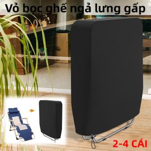 1/2 Chiếc Chống Nước Chống Bụi Chống Tia UV Gấp Ghế Ngả Vỏ Ghế 93X82 Cm Ngoài Trời Sân Trong Ghế Tắm Nắng Vỏ Đồ Nội Thất