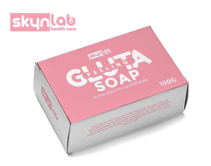 glutathione peeling soap Premium Maximum Whitening/Peeling w/ Glutathione, Arbutin, and Kojic acid (Pack of 3) Gluta Peeling Soap