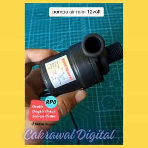PROMO Taffware Pompa Air Aquarium Mini Tekanan Tinggi Ikan Submersible DC 12V 30W - ZYW890