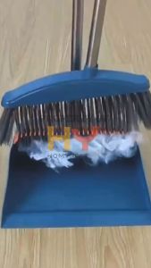 HOMYNEST Set Sapu Pengki Lipat Anti Rontok 2in1 Portable Serbaguna Berkualitas
