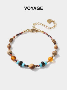 Luxurious Retro Titanium Steel Beaded Bracelet for Women Elegant Minimalist Fashion Jewelry Accessory Fresh Outlined Design