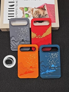 Casing for Huawei Pura X View PuraXView Slim Fit Kevlar Style Hard Shell Starry Mountain Weave Texture MagSafe Magnetic Wireless Charging Ready Anti-Slip Grip & Cooling