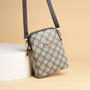 Túi Đeo Chéo Da Mềm in Họa Tiết Mùa Hè Túi Đựng Điện Thoại Di Động Túi Đựng Tiền Xu Túi Đeo Vai Đơn Túi Vuông Vuông