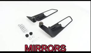 For YAMAHA MT03 MT 03 MT-03 Motorcycle Accessories carbon fibre Mirror Stealth Winglets Rearview Mirrors