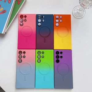 Ốp Lưng Gradient Hỗ Trợ Sạc Nhanh Samsung S25 Ultra / S24 Ultra / S23 Ultra / S23 Plus / S22 Ultra / S22 Plus /S21 Ultra/Note 20 Ultra/ N10+