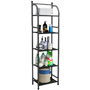 LOOGU 3/4/5 Layer Bathroom Rack Shelf Storage Organizer Bedroom Shoe Rack Toilet Washing Machine Rack