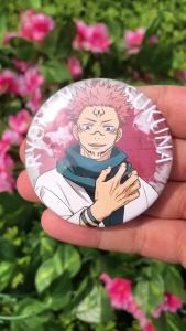 Anime Jujutsu Itadori Yuji Ryomen Sukuna Geto Suguru Satoru Gojo Cosplay Costume Accessories Brooch Pin Badge Backpack Pendant