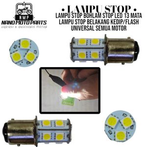 Lampu Stop Rem 13Mata LED Bohlam Stop Belakang Kedip/Flash Universal Semua Motor