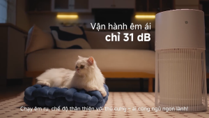 Simplus Máy lọc không khí cho thú cưng Chỉ số CADR 480m³/h   7 lớp lọc     1.2 tỷ ion âm    Kết nối qua app    Khuếch tán tinh dầu KQJH010