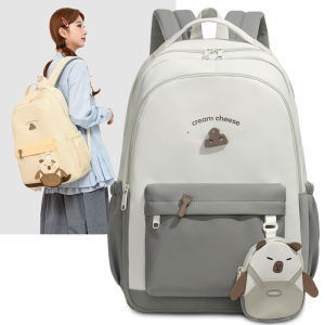 Large Capacity Colorful Backpack for Middle School Students and Elementary School Students