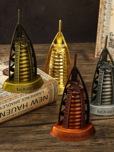 Alloy UAE Dubai Sailing Hotel Model Decoration Foreign Travel Gift Home Decoration Living Room Entrance