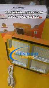 Đèn pha tích điện xách tay NLMT 1000W SẠC USB & đèn pha xách tay KY-100W