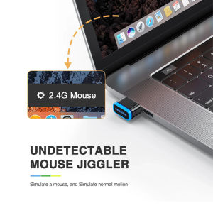 Seenda DK16 Mouse Jiggler Undetectable Mouse Mover Shaker Simulate Mice Driver-Free Keeps Computer PC Laptop Awake