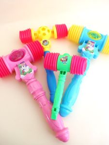 Large BB Hammer Whistle Sound Hammering Groundhog Dual Head Soft Plastic Knocking Hammer Early Education Interactive Toy