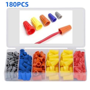 180PCS Practical Electrical Wire Connector spring screw type Crimping Caprotary closed Terminal