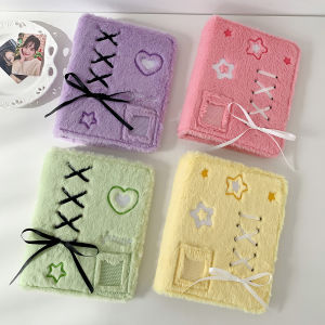 INS Style Sweet Girl Ballet Theme A5 Album with 10 Pages of 4-Grid Transparent Inner Pages Included Idol Card Collection Books