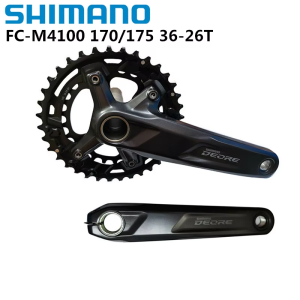 SHIMANO | SHIMANO DEORE FC M4100 Crankset 175mm 36T-26T 2x10 Speed MTB Bicycle Wide Range 175mm Crankarm 36T 26T Chainring Original