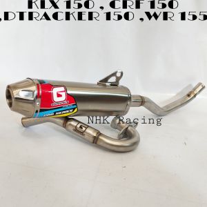 KNALPOT GORDON PRO SERIES PNP KLX 150 DTRACKER 150 WR 155 CRF 150 FULL SYSTEM