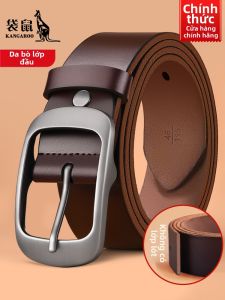 Kangaroo | Dây Nịt Da Thật Nam Khóa Dăm Mới Da Bò Nguyên Miếng Rộng