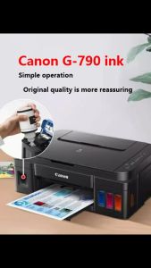 Original Canon 790 Ink Cartridge GI-790 Ink Cartridge Black Canon Pixma Color Printer G2010 G3010 G2730 Color Printer G3730 G3770 G2020 G4010 G3000 G4000 G1000 School Copy Magenta Yellow Cyan Toner