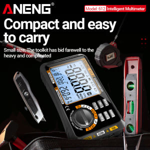 ANENG | ANENG 612 6000 Counts True RMS Digital Multimeter Auto Range Portable Compact Multi Meter HD Backlight NCV Live Wire Detector Vo