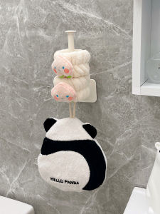 Bathroom Wall-Mounted Hair Tie Holder Plastic No-Drilling Needed Toilet Storage Rack Washstand Organizer Rack Family Essentials