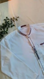 Baju Koko XXL XXXL Jumbo Big Size Muslim Pria Dewasa 2XL 3XL 4XL 5XL 6XL Lengan Pendek Bordir Baju Muslim Pria Bigsize Oversize XXL XXXL XXXXL XXXXXL XXXXXXL Warna Putih