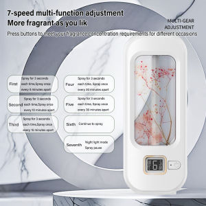 6 Modes Aroma Diffuser Wall Mounted Air Freshener Dispenser Fragrance Essential Oil Air Humidifier Aromatherapy USB Rechargeable